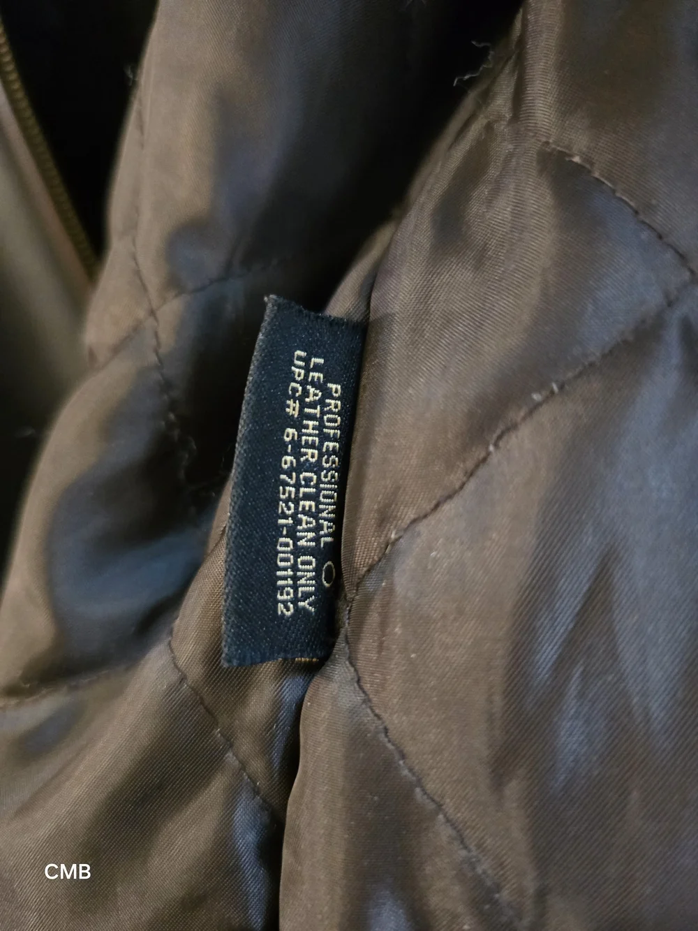 Member's Mark Vintage Brown 100% Genuine Leather Quilted Bomber Jacket Men's XL